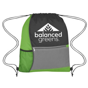 Balanced Greens Drawstring Bag